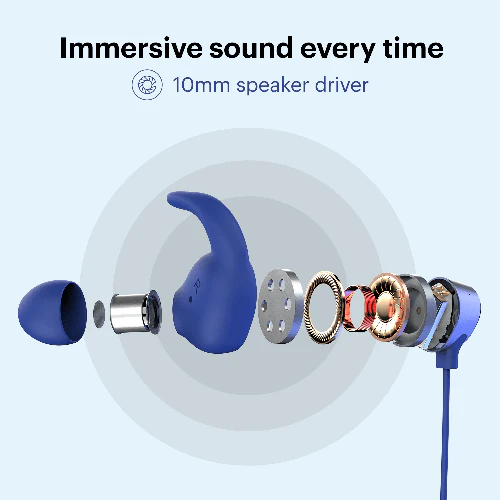 Noise Sense Neckband Earphones with Mic - Image 10