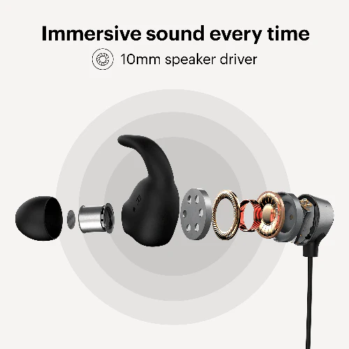 Noise Sense Neckband Earphones with Mic - Image 4